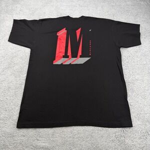 Vintage Marlboro Shirt Adult XL Black Spellout Chest Pocket Cigarettes 90s USA
